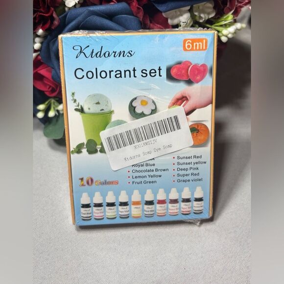10 NEW Ktdorns Colorant Bottles Set for Soap Making 6 ml - Picture 1 of 2